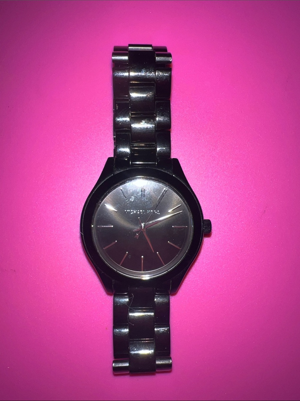 Michael Kors Men's Black Stainless Steel Bracelet Watch